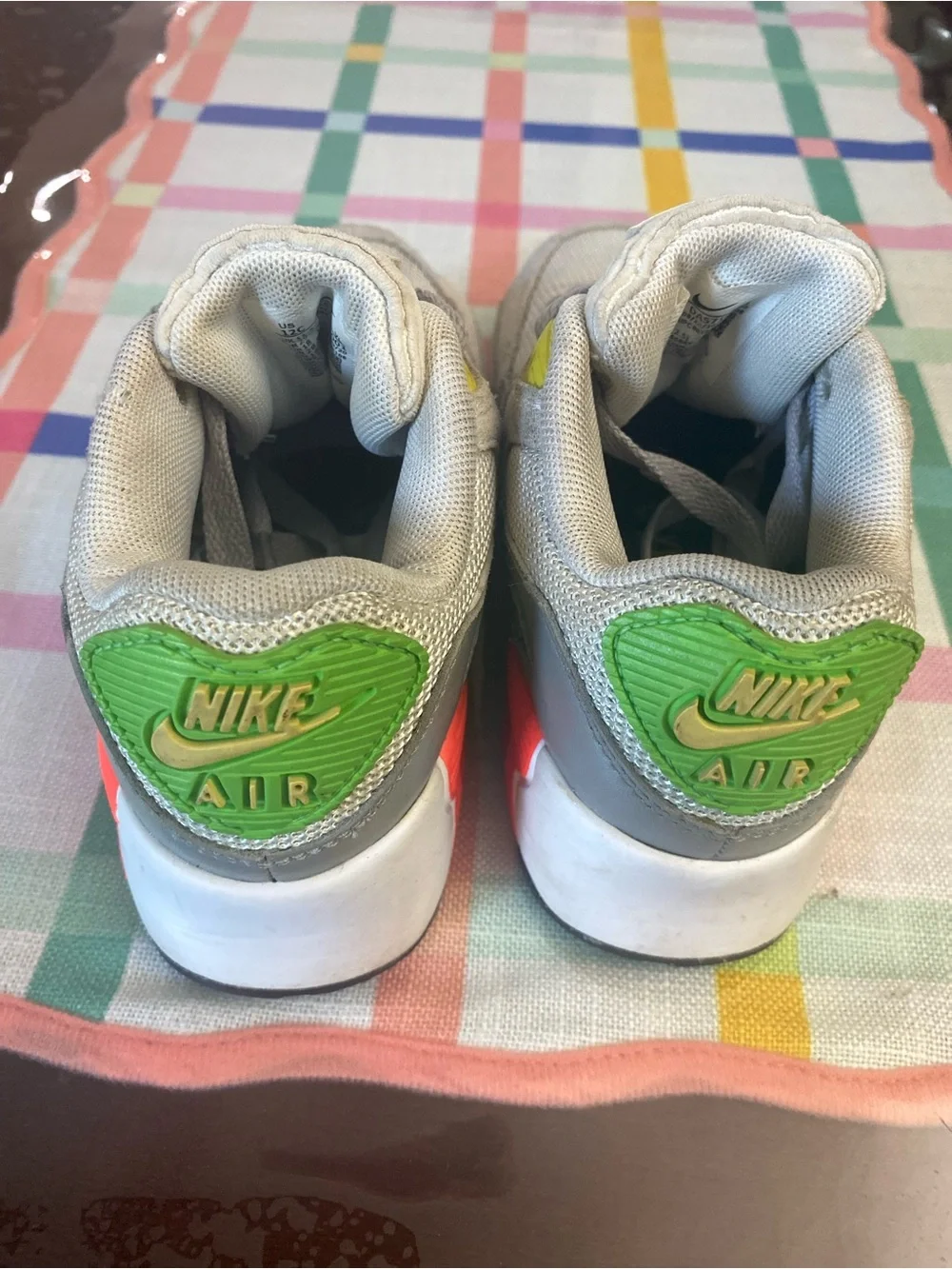 Nike Air Max Kids Gray Sneakers with Multicolor Accents